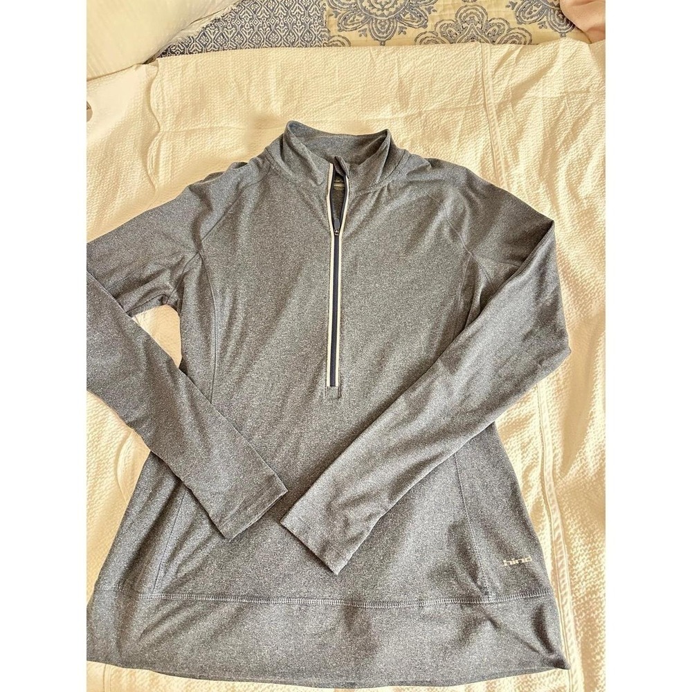 Hind 1/4 zip athletic top sz L grey